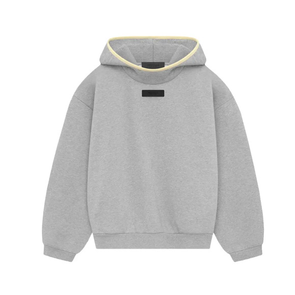 (XXS) NWT Fear‎ of God Essentials Hoodie 'Light Heather Grey' - Picture 2 of 8